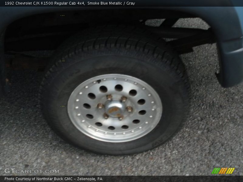 Smoke Blue Metallic / Gray 1992 Chevrolet C/K K1500 Regular Cab 4x4