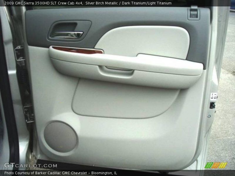 Silver Birch Metallic / Dark Titanium/Light Titanium 2009 GMC Sierra 3500HD SLT Crew Cab 4x4