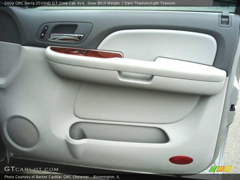 Silver Birch Metallic / Dark Titanium/Light Titanium 2009 GMC Sierra 3500HD SLT Crew Cab 4x4