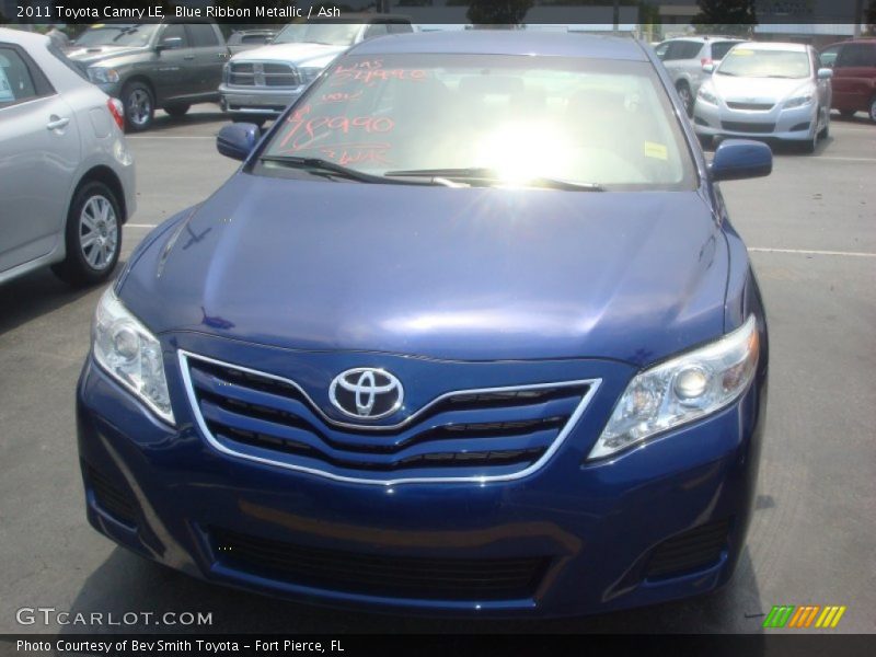 Blue Ribbon Metallic / Ash 2011 Toyota Camry LE