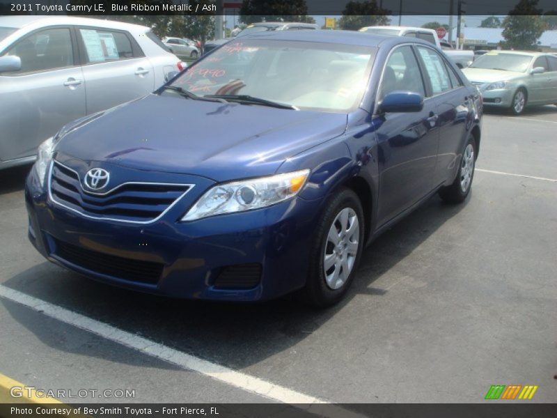 Blue Ribbon Metallic / Ash 2011 Toyota Camry LE