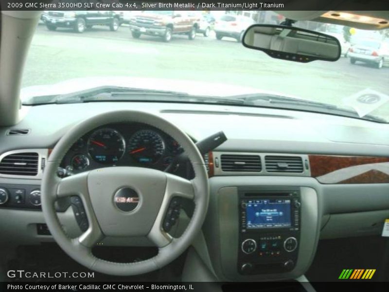 Silver Birch Metallic / Dark Titanium/Light Titanium 2009 GMC Sierra 3500HD SLT Crew Cab 4x4