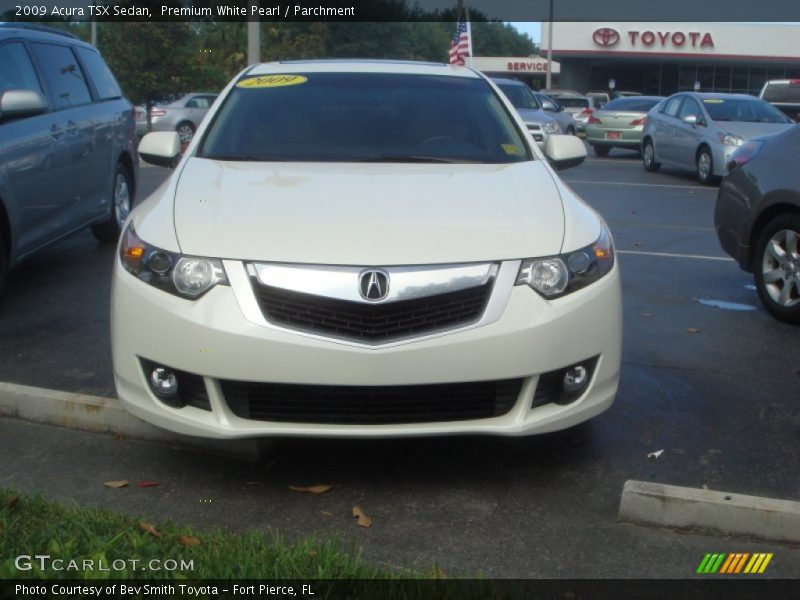 Premium White Pearl / Parchment 2009 Acura TSX Sedan