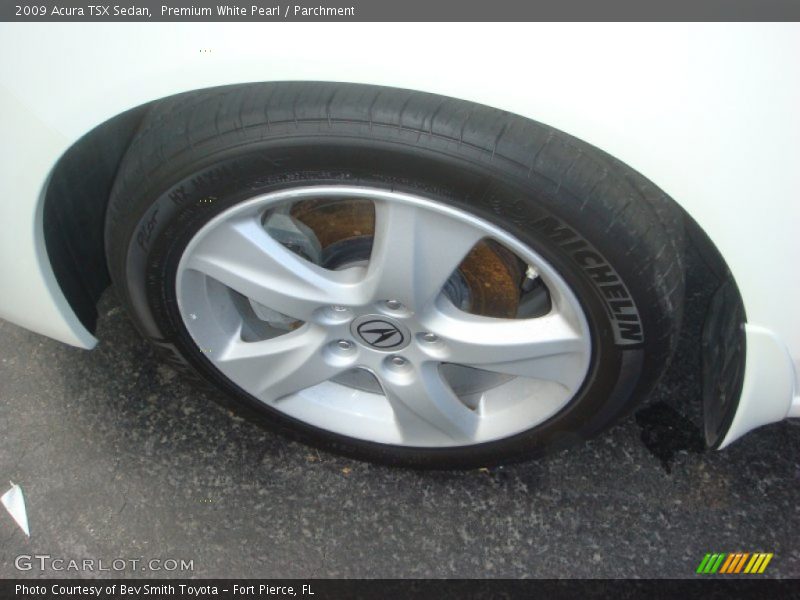 Premium White Pearl / Parchment 2009 Acura TSX Sedan