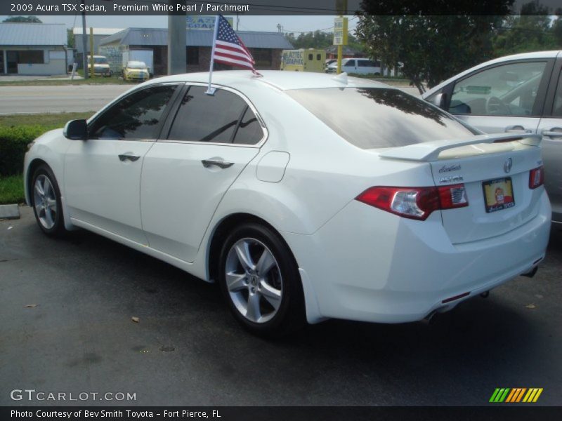 Premium White Pearl / Parchment 2009 Acura TSX Sedan