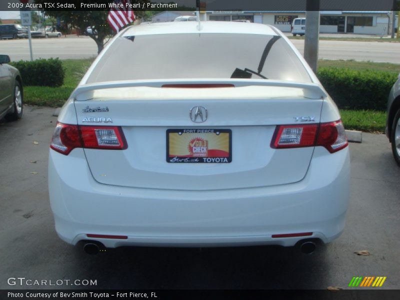 Premium White Pearl / Parchment 2009 Acura TSX Sedan