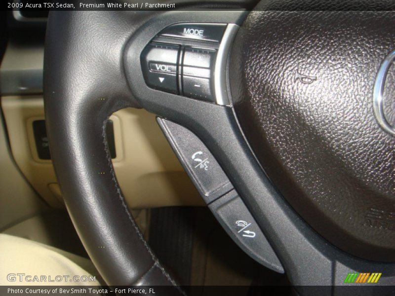 Premium White Pearl / Parchment 2009 Acura TSX Sedan