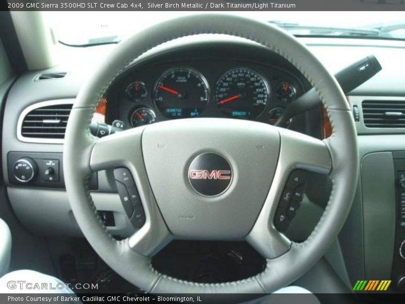 Silver Birch Metallic / Dark Titanium/Light Titanium 2009 GMC Sierra 3500HD SLT Crew Cab 4x4