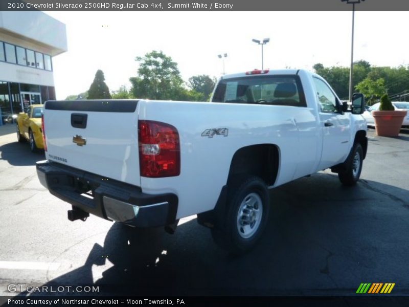 Summit White / Ebony 2010 Chevrolet Silverado 2500HD Regular Cab 4x4