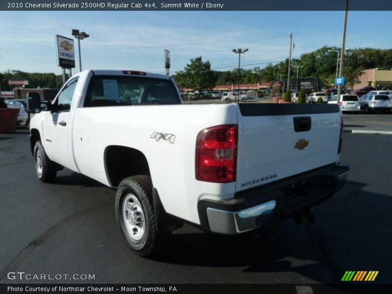 Summit White / Ebony 2010 Chevrolet Silverado 2500HD Regular Cab 4x4