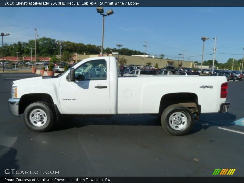 Summit White / Ebony 2010 Chevrolet Silverado 2500HD Regular Cab 4x4
