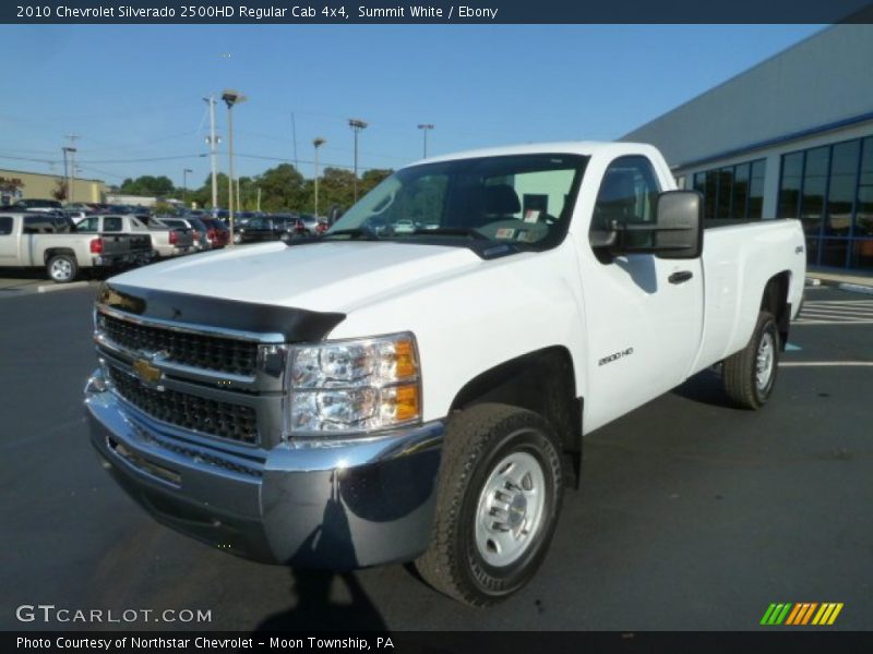 Summit White / Ebony 2010 Chevrolet Silverado 2500HD Regular Cab 4x4