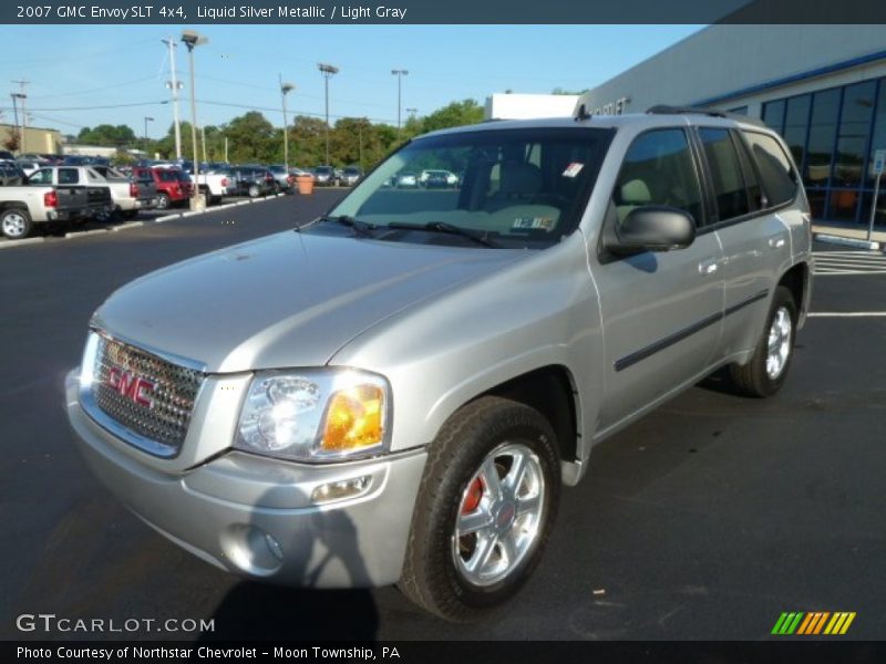 Liquid Silver Metallic / Light Gray 2007 GMC Envoy SLT 4x4
