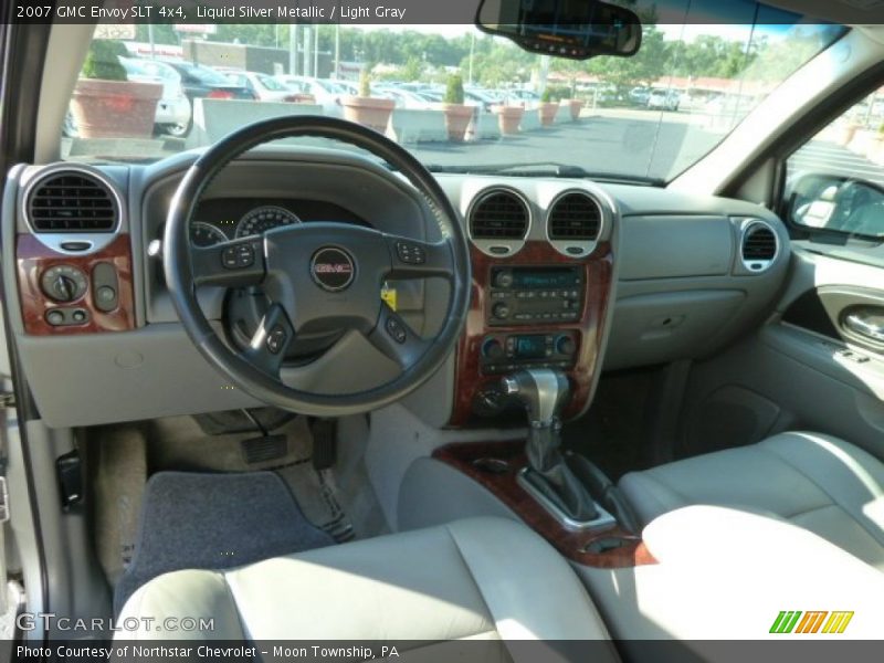 Liquid Silver Metallic / Light Gray 2007 GMC Envoy SLT 4x4