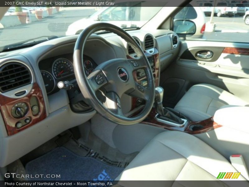 Liquid Silver Metallic / Light Gray 2007 GMC Envoy SLT 4x4