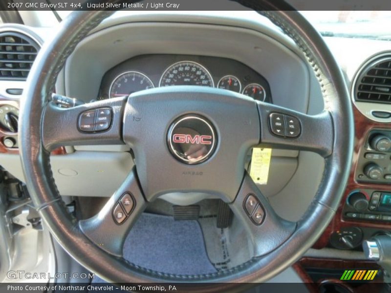 Liquid Silver Metallic / Light Gray 2007 GMC Envoy SLT 4x4