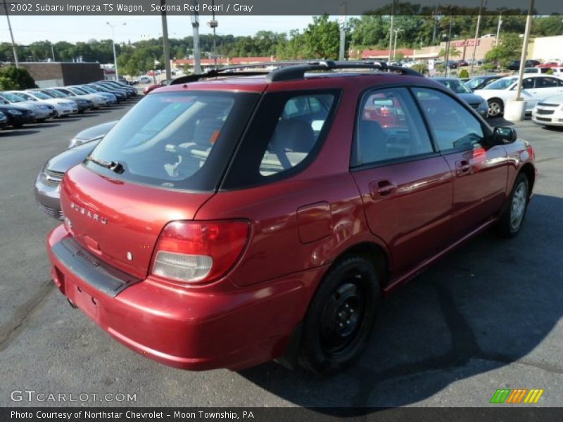 Sedona Red Pearl / Gray 2002 Subaru Impreza TS Wagon