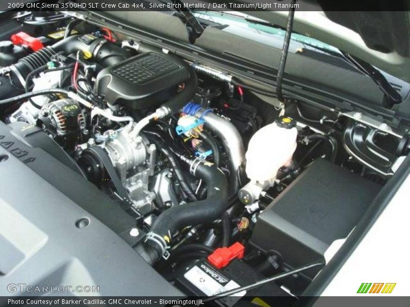 Silver Birch Metallic / Dark Titanium/Light Titanium 2009 GMC Sierra 3500HD SLT Crew Cab 4x4