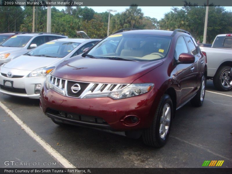 Merlot Metallic / Beige 2009 Nissan Murano S