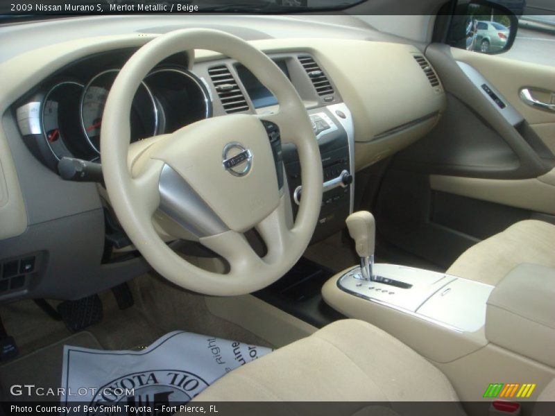 Merlot Metallic / Beige 2009 Nissan Murano S