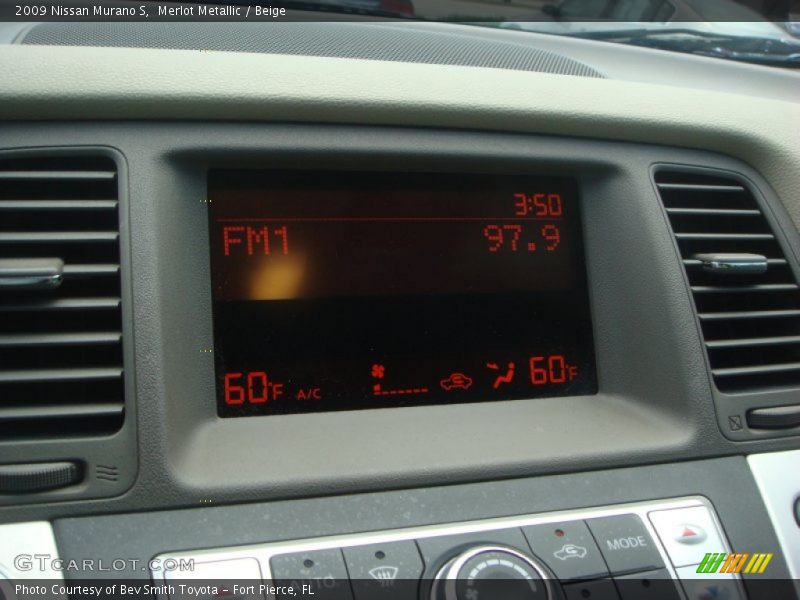 Merlot Metallic / Beige 2009 Nissan Murano S
