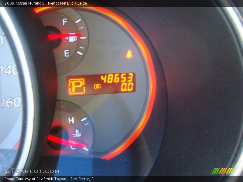 Merlot Metallic / Beige 2009 Nissan Murano S