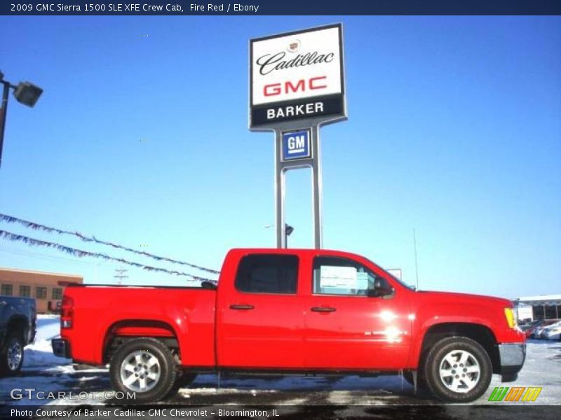 Fire Red / Ebony 2009 GMC Sierra 1500 SLE XFE Crew Cab