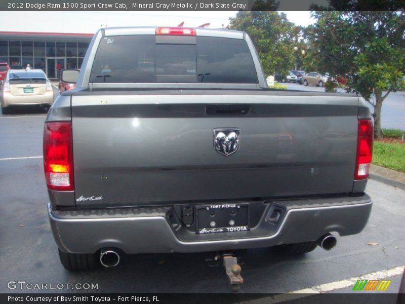 Mineral Gray Metallic / Dark Slate Gray 2012 Dodge Ram 1500 Sport Crew Cab