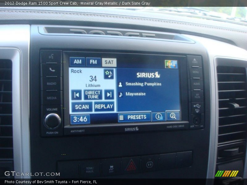 Mineral Gray Metallic / Dark Slate Gray 2012 Dodge Ram 1500 Sport Crew Cab