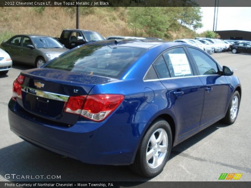 Blue Topaz Metallic / Jet Black 2012 Chevrolet Cruze LT