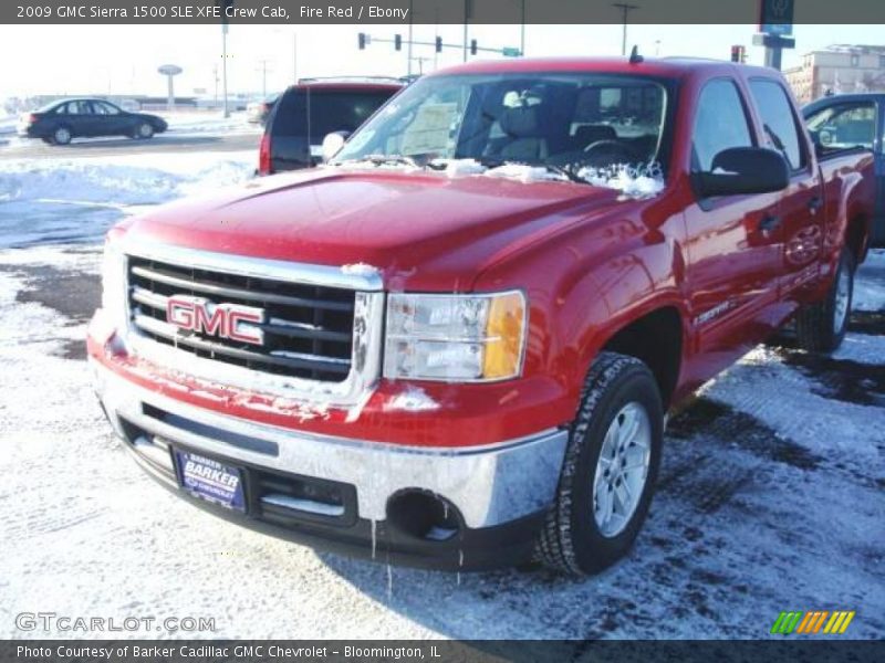 Fire Red / Ebony 2009 GMC Sierra 1500 SLE XFE Crew Cab