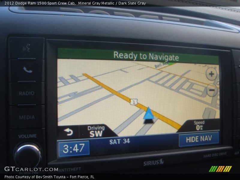 Mineral Gray Metallic / Dark Slate Gray 2012 Dodge Ram 1500 Sport Crew Cab