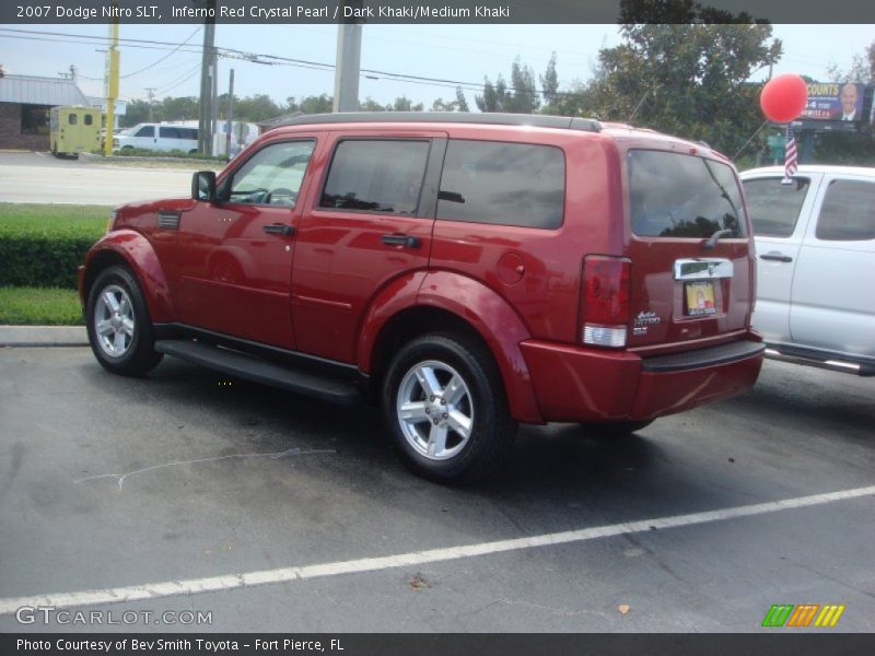 Inferno Red Crystal Pearl / Dark Khaki/Medium Khaki 2007 Dodge Nitro SLT