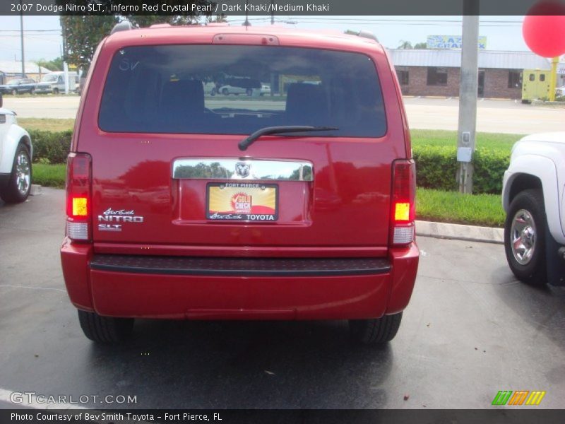 Inferno Red Crystal Pearl / Dark Khaki/Medium Khaki 2007 Dodge Nitro SLT