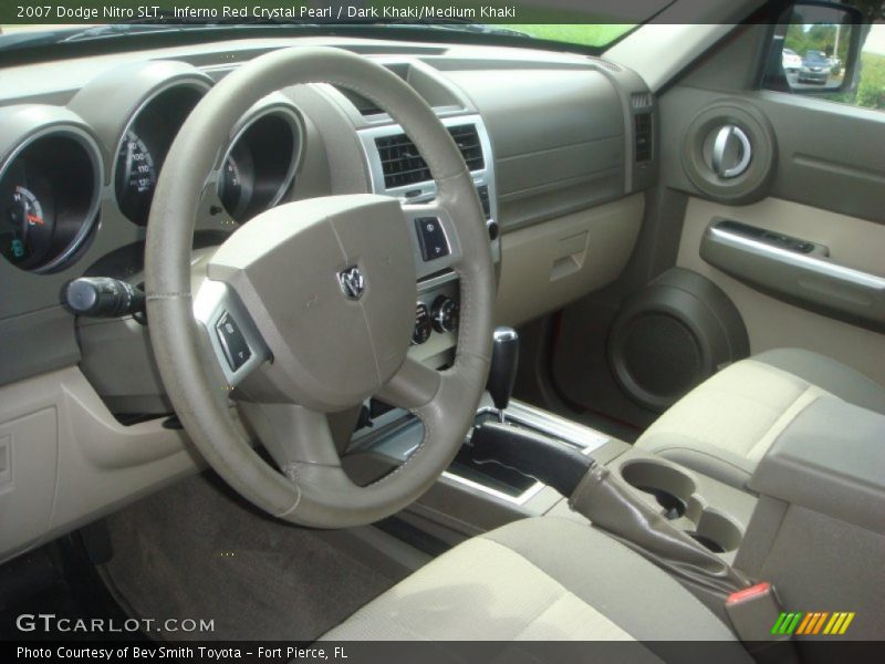 Inferno Red Crystal Pearl / Dark Khaki/Medium Khaki 2007 Dodge Nitro SLT