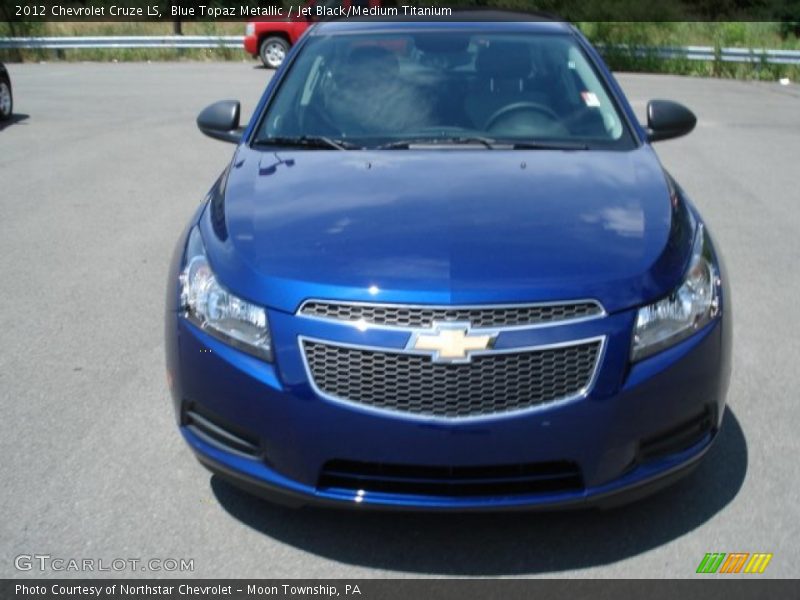Blue Topaz Metallic / Jet Black/Medium Titanium 2012 Chevrolet Cruze LS