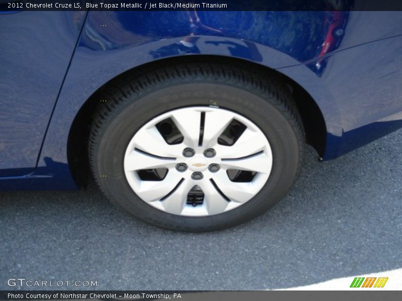 Blue Topaz Metallic / Jet Black/Medium Titanium 2012 Chevrolet Cruze LS