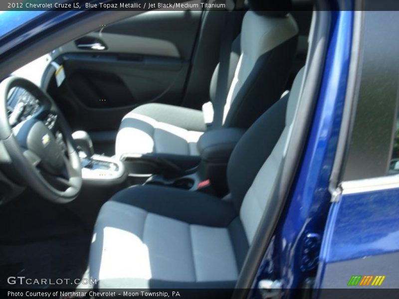 Blue Topaz Metallic / Jet Black/Medium Titanium 2012 Chevrolet Cruze LS