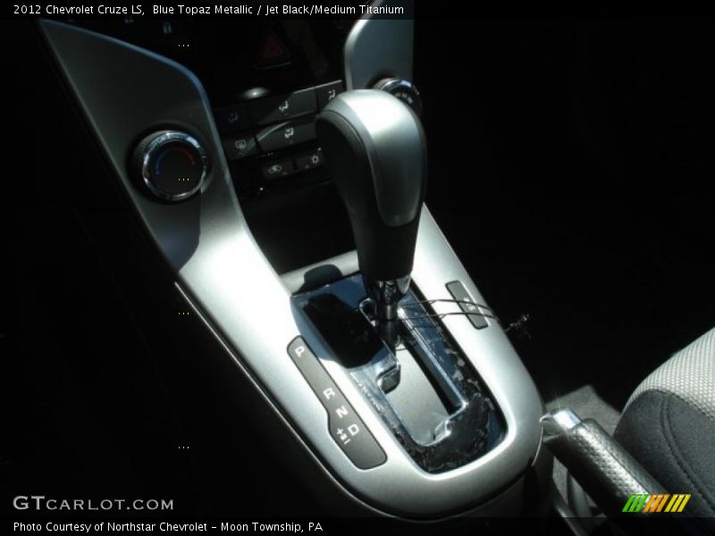 Blue Topaz Metallic / Jet Black/Medium Titanium 2012 Chevrolet Cruze LS