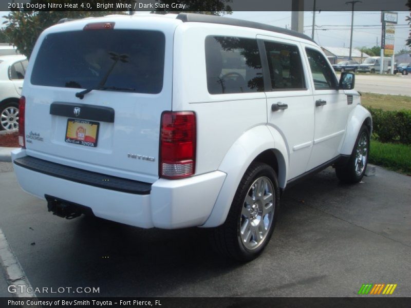 Bright White / Dark Slate Gray 2011 Dodge Nitro Heat 4.0