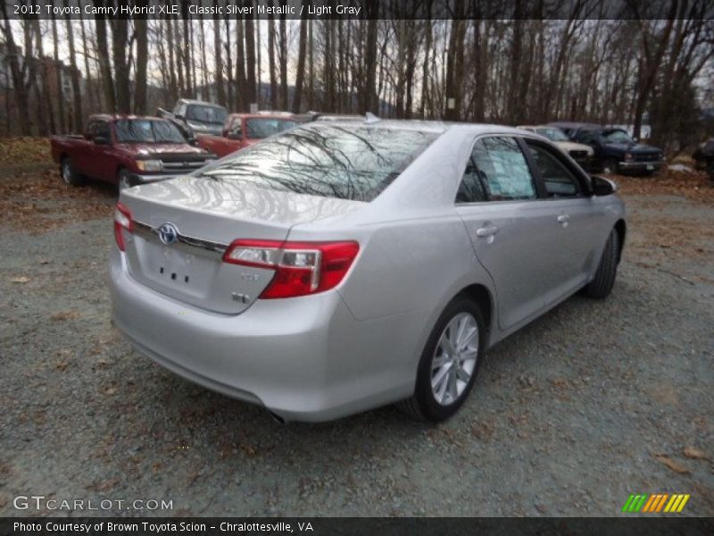 Classic Silver Metallic / Light Gray 2012 Toyota Camry Hybrid XLE