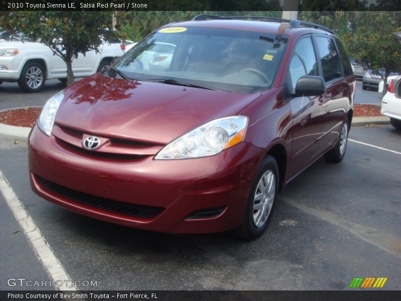 Salsa Red Pearl / Stone 2010 Toyota Sienna LE