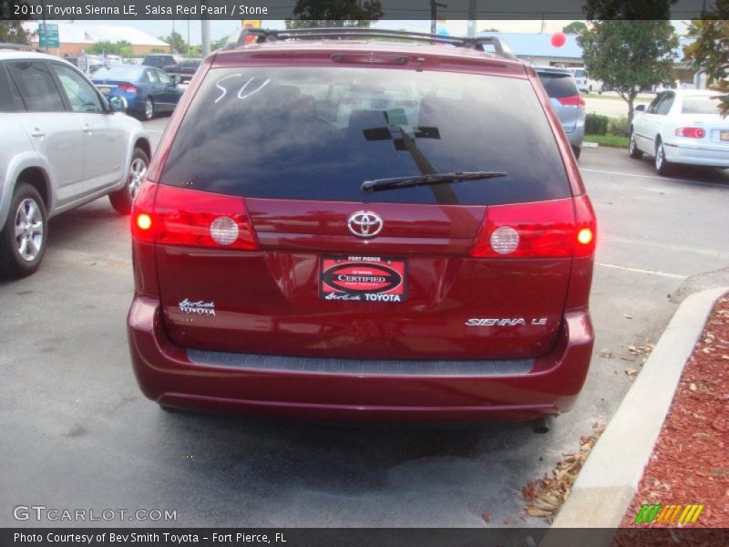 Salsa Red Pearl / Stone 2010 Toyota Sienna LE