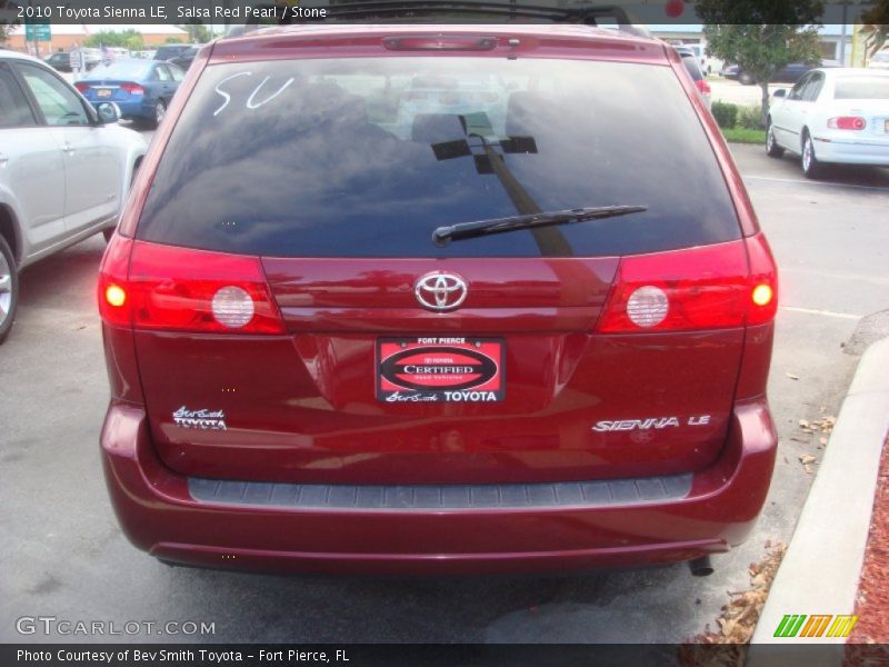 Salsa Red Pearl / Stone 2010 Toyota Sienna LE