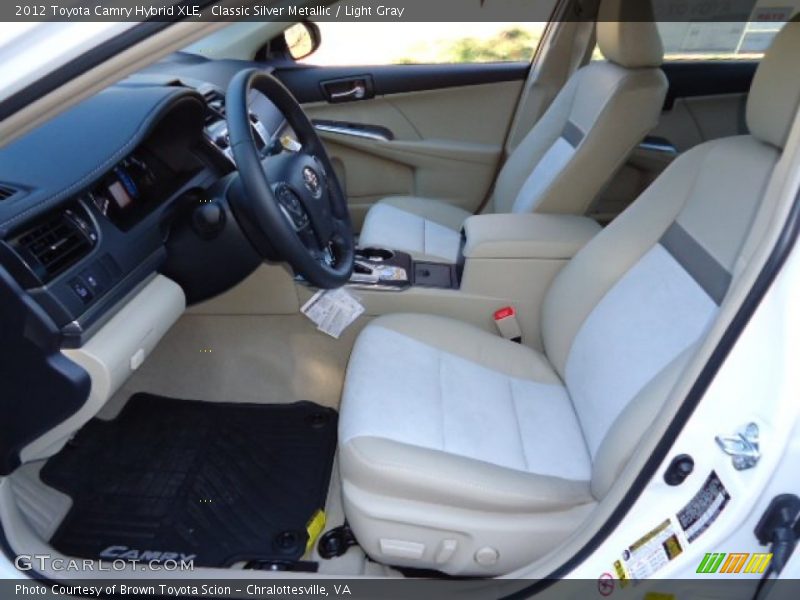 Front Seat of 2012 Camry Hybrid XLE