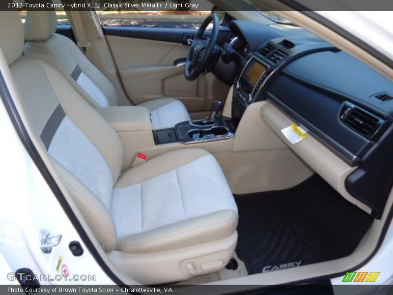 Classic Silver Metallic / Light Gray 2012 Toyota Camry Hybrid XLE