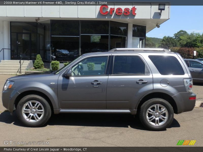 Sterling Grey Metallic / Stone 2009 Mercury Mariner V6 Premier 4WD