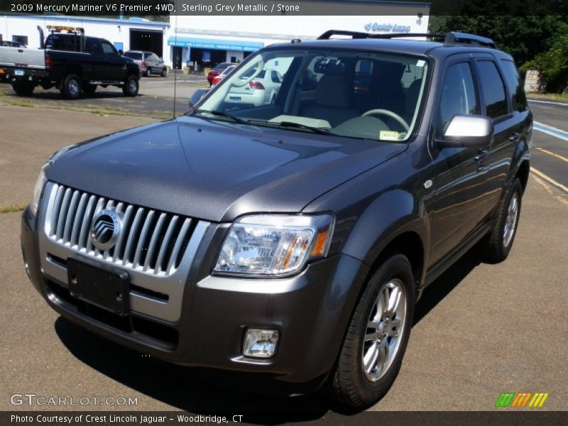 Sterling Grey Metallic / Stone 2009 Mercury Mariner V6 Premier 4WD