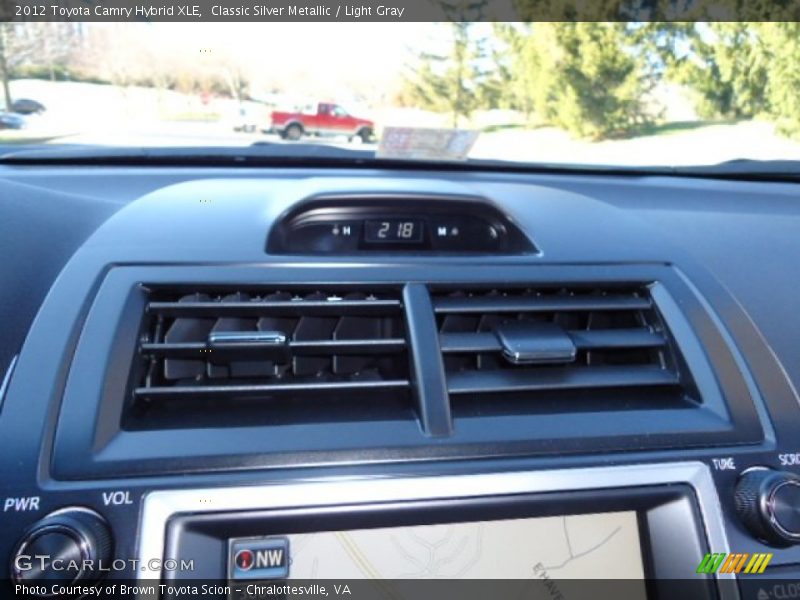 Classic Silver Metallic / Light Gray 2012 Toyota Camry Hybrid XLE