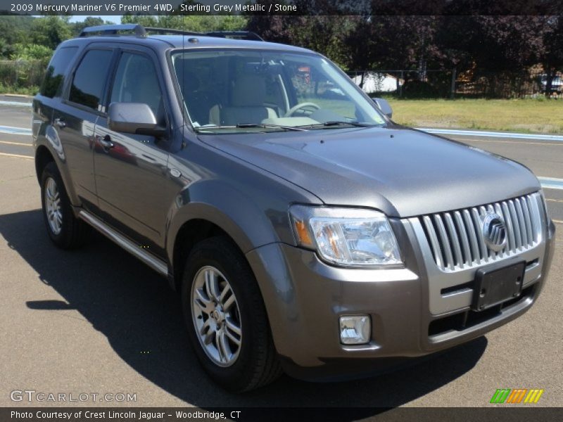 Sterling Grey Metallic / Stone 2009 Mercury Mariner V6 Premier 4WD